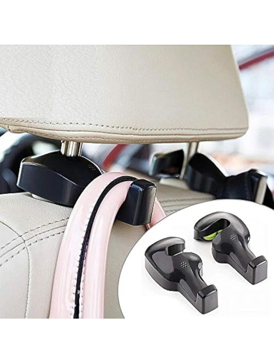 2Pcs Car Seat Back Headrest Hanger Hooks